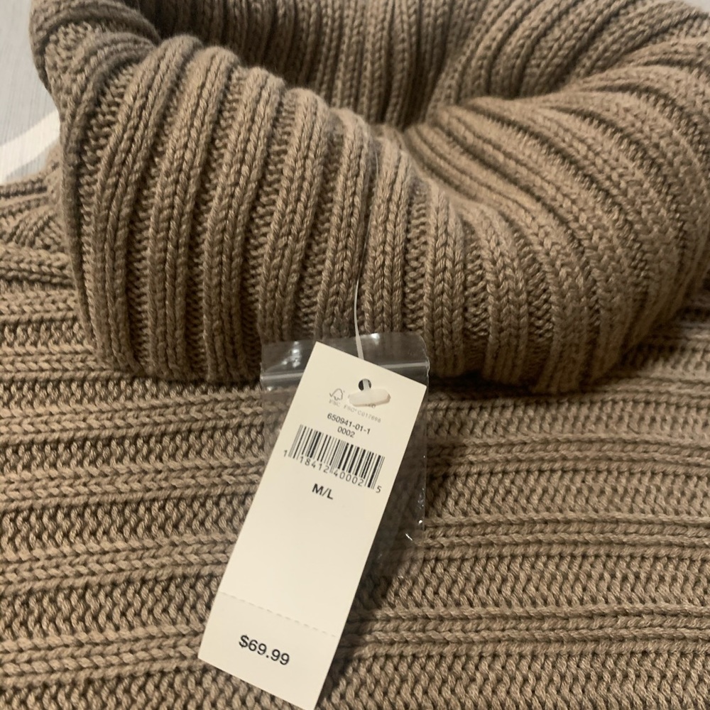 Oversized turtleneck poncho style sweater
